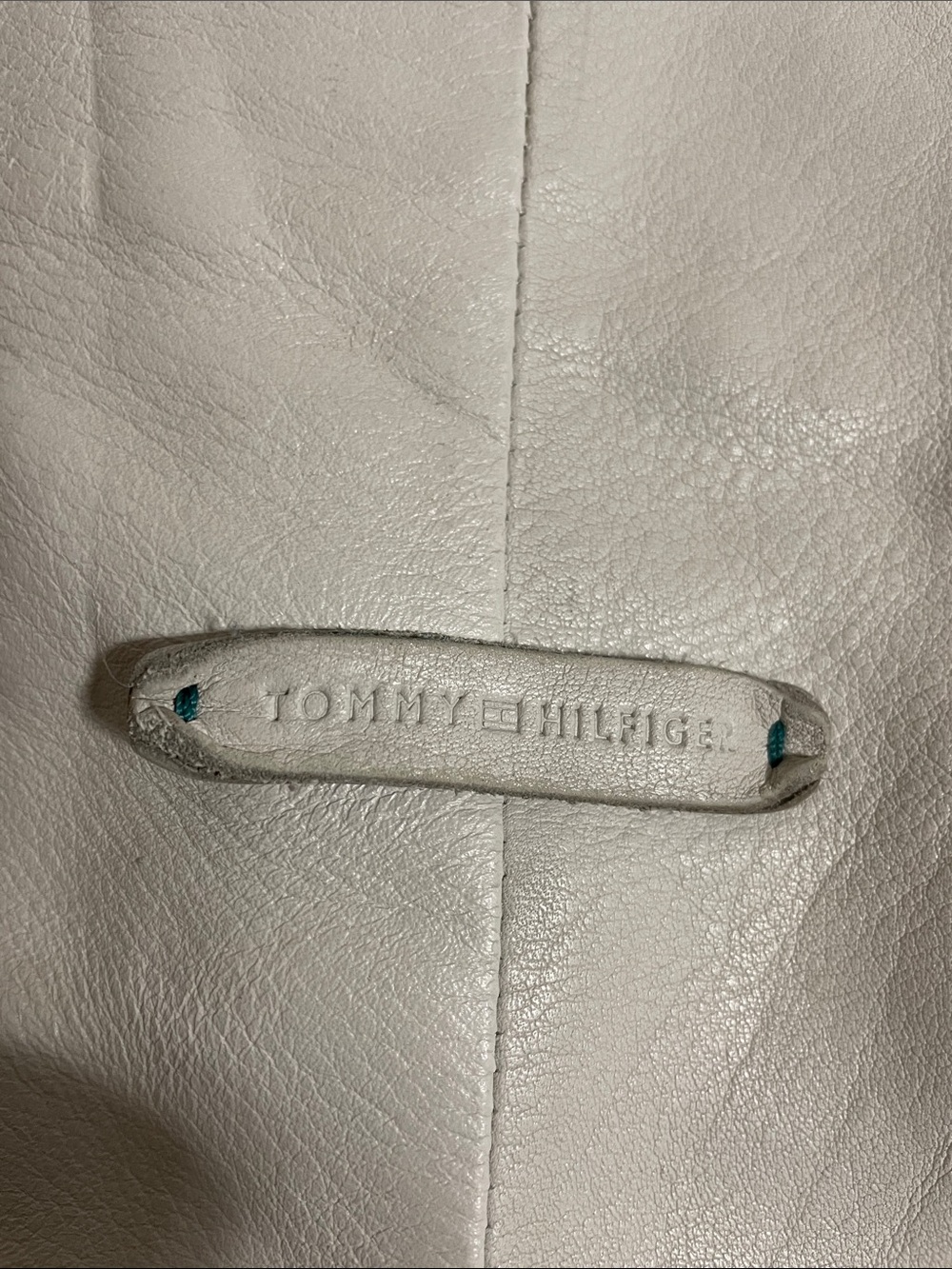 Tommy Hilfiger Cream Leather Shoulder Bag *Selling as is